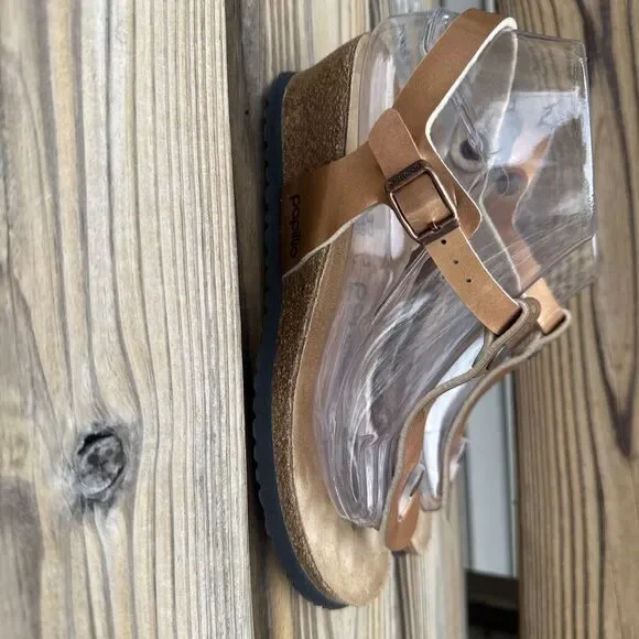 Birkenstock Papillion Ashley Wedge Sandal Size 37 US Sz 7  Copper - Picture 3 of 8